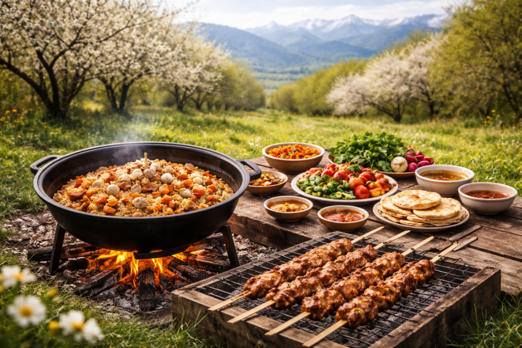 Пикник в Казахстане